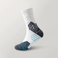 Chaussettes de basketball en tissu éponge MQ 025, antidérapantes, respirantes, anti-odeurs, pour hommes, pour la course à pied et l'entraînement