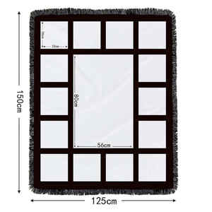 <span class=keywords><strong>Collage</strong></span> de <span class=keywords><strong>fotos</strong></span> personalizado al por mayor, <span class=keywords><strong>manta</strong></span> de sublimación de franela de 9-20 paneles, decoración única, regalo de simpatía con patrón sólido y de personajes - Product Image 5