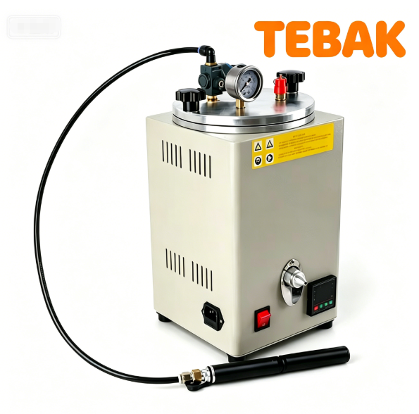 TEBAK Digital Control Semi-Automatic 304 Stainless Steel Motor Gem Wax Mold Making Machine