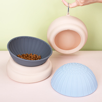 Bol à eau portable pour animaux de compagnie, résistant aux éclaboussures, en silicone 2 en 1, pour utilisation en voiture, bol à eau pour chien à alimentation lente
