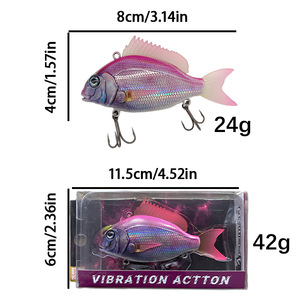 Señuelo de Pesca VIB Zander de 30g con Anzuelos, Impreso, de Largo Alcance, Flotante, de ABS Rígido, para Río y Lago, Directo de Fábrica <span class=keywords><strong>SWORDFISH</strong></span> - Product Image 1