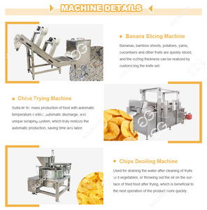 Línea de producción automática de chips de plátano, precio crujiente, máquina completa para hacer chips de plátano - Product Image 5