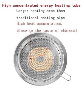 Yawei 390 دخان شواء شواء الفولاذ المقاوم للصدأ الشواء فرن لأغراض تجارية - Product Image 5
