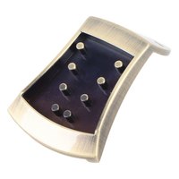Cordière de mandoline en alliage de zinc, moulée intégralement, sans bruit, pour mandoline traditionnelle à 8 cordes avec vis