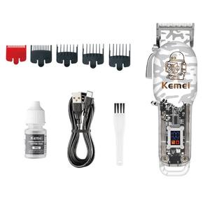Kemei Km-2137 Transparent Electric <b>Hair</b> <b>Clipper</b> With Lcd Display For Salon Use - Product Image 4