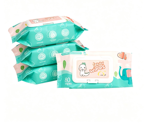 Lingettes humides personnalisées pour bébés, en tissu non tissé de qualité supérieure, pour usage domestique, marque privée - Product Image 3