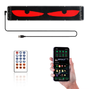 Pannello <span class=keywords><strong>LED</strong></span> Dinamico 'Devil Eyes' 320x160mm, 5W, per Auto e Camion, Luce Flessibile 100-240V AC, 4K HDR10, Nuovo Elemento Decorativo - Product Image 1