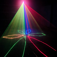 Proyector láser 3 en 1 1W FLL RGB a Color y escáner de animación 3D para puesta en escena para DMX DJ Disco Club bodas fiestas