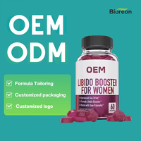 Gomitas para Aumentar la Libido de Marca Privada, Saw Palmetto, Potenciador Natural de la Libido Femenina, Gomitas Herbales, Suplementos Dietéticos para Hombres y Mujeres