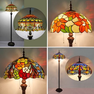 <span class=keywords><strong>Lampe</strong></span> d'appoint en verre teinté de style <span class=keywords><strong>Tiffany</strong></span> Jiyuanlux, base en résine, veilleuse, décoration d'intérieur en verre teinté, <span class=keywords><strong>lampe</strong></span> <span class=keywords><strong>papillon</strong></span> - Product Image 5