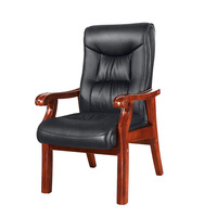 Mobilier commercial de haute qualité chaise de réception en bois massif mobilier de bureau chaise de conférence traditionnelle