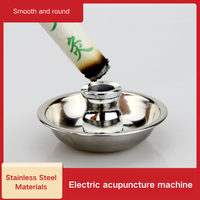 Extincteur de bâtonnets de moxa en acier inoxydable avec base, dispositif d'extinction d'incendie pour moxibustion, support pour appareil de moxibustion pour éviter les brûlures