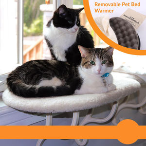 Meubles pour animaux de compagnie en plastique moderne, hamac et perchoir pour chat, lit pour chat mural intérieur en peluche épaisse et chaude, grotte - Product Image 4