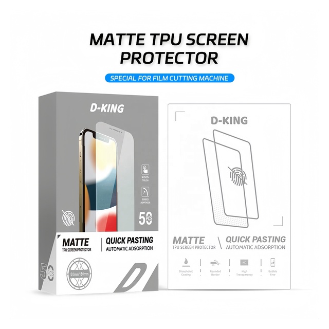 Certified Factory Wholesale Quick Pasting Automatic Adsorption Matte Hydrogel Screen Protector Special for Film Cutting Machine