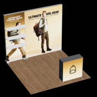 Stand portable 10x10 pieds très demandé avec graphisme intégral à 360 degrés