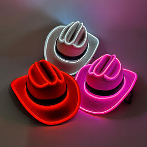 Mini Sombrero de Vaquero LED de Neón para Mascotas, Perros y Gatos, con Cable de Luz, para Año Nuevo, Cumpleaños, Fiestas, Discotecas, con 6 Colores Intermitentes - Product Image 5