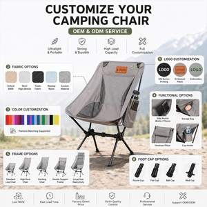 เก้าอี้พับอลูมิเนียม Ultralight <span class=keywords><strong>Yuru</strong></span> Camp สำหรับตั้งแคมป์กลางแจ้งแบบพกพา พร้อมโลโก้สั่งทำ - Product Image 5