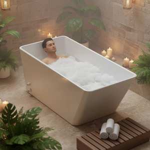 Bañera de Hielo Individual de Acrílico Resistente para Inmersión en Frío, Hidroterapia, Spa, Recuperación Física - Product Image 1