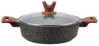 KSISE – Ensemble de casseroles et marmites en aluminium moulé sous pression de haute qualité, avec double poignée et couvercle en verre, antiadhésif, compatible four, style américain pour soupes