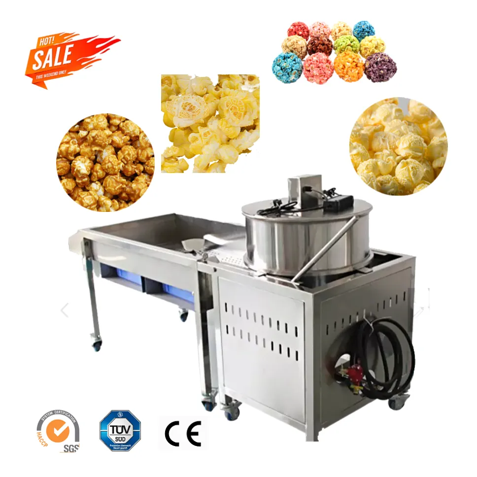 Industrielle Gourmet-Popcorn-Maschine kommerzielle automatische Gas-Popcorn-Maschine