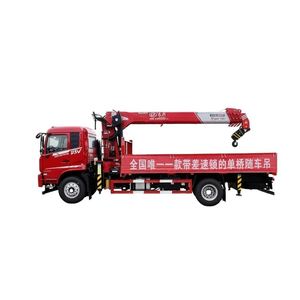 รถบรรทุกติดเครน Dongfeng D3V 4*2 พร้อมเครนบูมตรง Changxing 8 ตัน กำลังยกสูง ควบคุมง่าย - Product Image 1