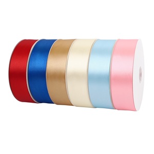 Premium Solid Satin <b>Ribbon</b> Soft Silky Fabric For Wedding Gift Wrapping And Floral Decor - Product Image 2