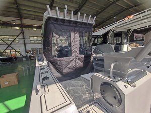 Bateaux de pêche en aluminium de 7.5m 25ft avec cabine ouverte grand espace pour le repos des enfants Australie Canada bateaux de pêche en Offre Spéciale <span class=keywords><strong>coque</strong></span> en V profond - Product Image 3