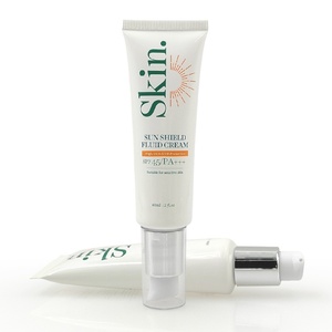 Tube en plastique vide personnalisé avec logo imprimé pour soins de la peau, crème solaire, pompe à pression avec capuchon transparent – Vente en gros - Product Image 4