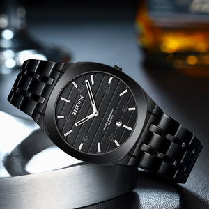 Reloj Elegante de Negocios para Hombre de Lujo - Movimiento Ronda, Correa de Acero Inoxidable, Resistente al Agua 30M, Esfera con Manecillas Luminosas, Venta al Por Mayor - Product Image 3