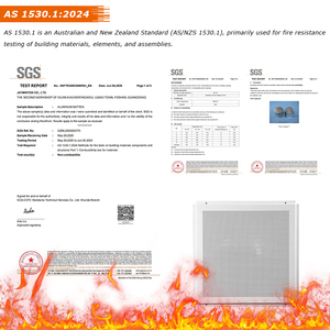 Panneau de plafond métallique acoustique ignifuge insonorisé 3D 24x48 avec bord biseauté à poser en treillis - Product Image 2