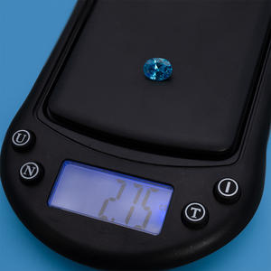 प्रयोगशाला-विकसित अंडाकार-कट इमर्ड्स और एक्वामरीन, सिंथेटिक ग्रीन और नीले रत्न - Product Image 2