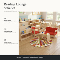 Ensemble de meubles Montessori pour enfants en bois : canapé, table, étagère et rangement pour maternelle, garderie et crèche