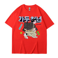 Kaos Harga Pabrik Produsen Sablon Custom Desain Terbaru Vintage Grafis Anime Kaos Pria