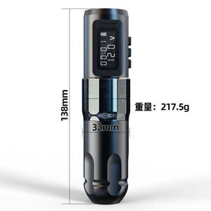 <span class=keywords><strong>Ambition</strong></span> Máquina de tatuaje inalámbrica profesional Pluma 1800mAh Motor sin núcleo 2,0-4,0mm Carrera ajustable Característica permanente EZ - Product Image 4