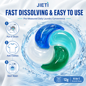 Automatic Washing Machine Laundry <b>Detergent</b> Pods | JIETI Floral Fruity Scent Long Lasting Fragrance Laundry Capsules - Product Image 4