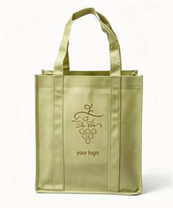 Sac à vin en toile de coton non tissé de haute qualité, recyclable et durable, pour 6 bouteilles - Product Image 2