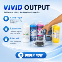 Encre à base d'eau 1000ML blanc éclatant sans sédiments pour imprimantes I1600 I3200 WF4720 XP600 L805 L1800