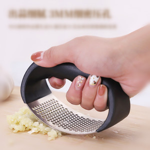 Stainless Steel Garlic Press Manual Garlic Mincer Chopping Garlic <b>Tools</b> Kitchen Gadgets <b>Tools</b> Curve <b>Fruit</b> <b>Vegetable</b> Cooking - Product Image 6