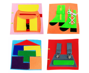 Livre d'activités pour bébé en feutre écologique fait à la main pour les enfants de 2 à 4 ans et de 5 à 7 ans, jouets d'éducation précoce - Product Image 3