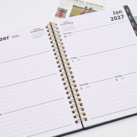 Libreta de Direcciones Personalizada con Tapa Dura, Cuaderno Espiral, Papel Ecológico, Papelería Duradera para Oficina y Escuela, Diario