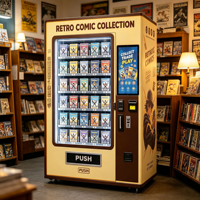 Distributeur automatique de cartes TCG sans espèces pour les boîtes de boosters, les protège-cartes et les accessoires de collection dans les magasins d'articles de loisirs et les salles de jeux