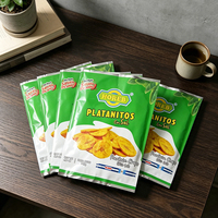 Sachets d'emballage alimentaire sec personnalisés en plastique et aluminium, scellés au dos, pour frites croustillantes, snacks et chips