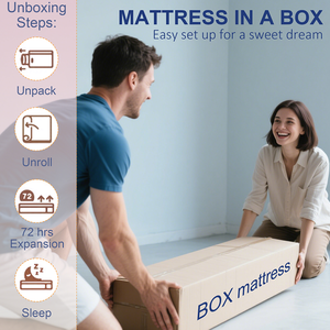 OE HOME Queen 25cm Thickness Hybrid <b>Mattress</b> Box Individual Pocket Coil Convertible Design Medium Firmness CertiPUR-US Certified - Product Image 6