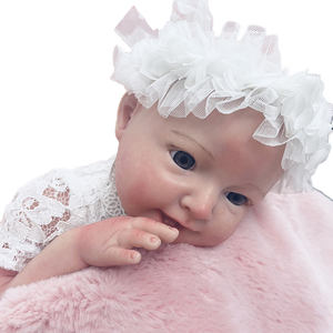 18 inç katı yumuşak silikon Bebe yeniden doğmuş bebek el yapımı yüksek kalite DIY Mini yumuşak oyuncak kızlar için - Product Image 4