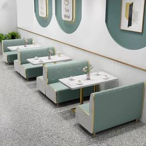 Tienda de bebidas de té con leche, cabina de café, sofás, cafetería, restaurante, juego de muebles, cafetería, mesas y sillas para panadería - Product Image 4