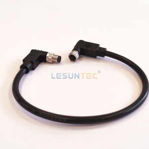Professional Customized M8 Waterproof Connector Sensor 3-pin 4-pin Male and Female Aviation Plug Cable Assembly Wire Harness - Product Image 2