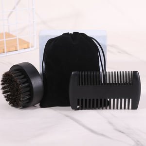 Spazzola per <span class=keywords><strong>Barba</strong></span> in Legno con Setole di Cinghiale Selvatico, Colore Antico, Stile Retrò, Vendita Calda - Product Image 6