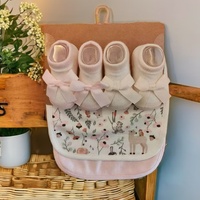 Bavoirs jetables de dessin animé mignon à logo personnalisé style occidental ensemble d'alimentation pour bébé en coton biologique lavable tissu à roter en polyester