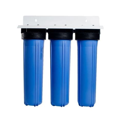 Home water purifier 10 inch three level 3 straight drink kitchen tap water filter 4/6 separate pipe front filter