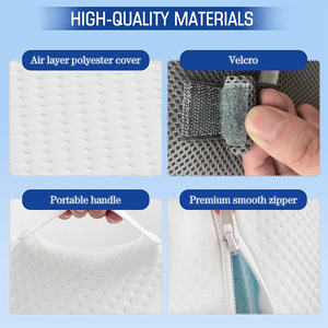 Cojín de cabecera personalizado, rectangular, de algodón, de color sólido, almohada de maternidad con inserto para mujeres embarazadas y cuidado de personas mayores - Product Image 1